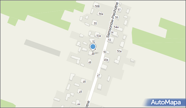 Samsonów-Piechotne, Samsonów-Piechotne, 49, mapa Samsonów-Piechotne