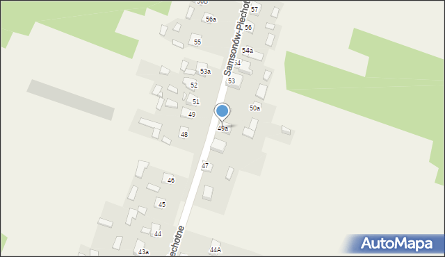 Samsonów-Piechotne, Samsonów-Piechotne, 49a, mapa Samsonów-Piechotne