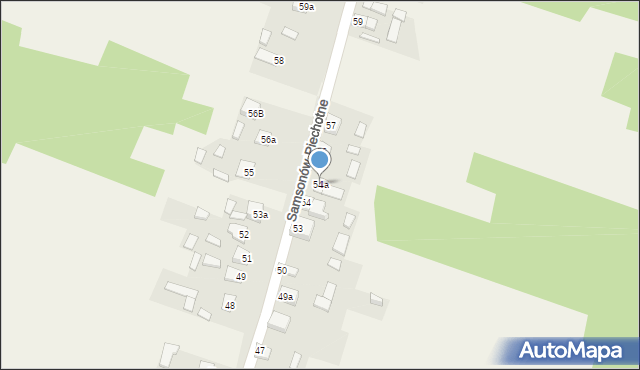 Samsonów-Piechotne, Samsonów-Piechotne, 54a, mapa Samsonów-Piechotne