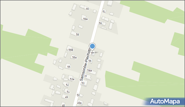 Samsonów-Piechotne, Samsonów-Piechotne, 57, mapa Samsonów-Piechotne