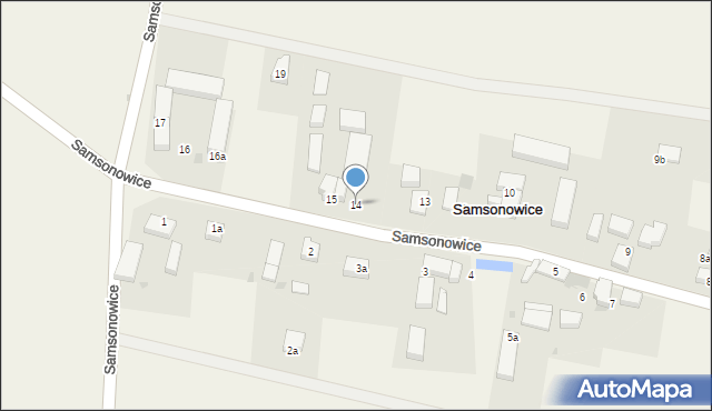 Samsonowice, Samsonowice, 14, mapa Samsonowice