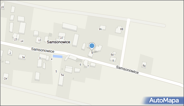 Samsonowice, Samsonowice, 9, mapa Samsonowice