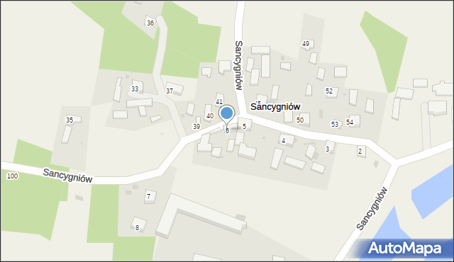 Sancygniów, Sancygniów, 6, mapa Sancygniów