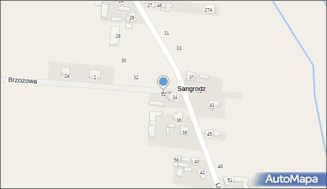 Sangrodz, Sangrodz, 52, mapa Sangrodz