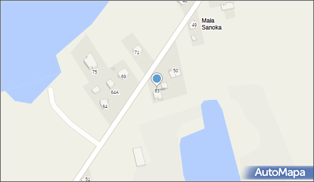 Sanoka, Sanoka, 63, mapa Sanoka