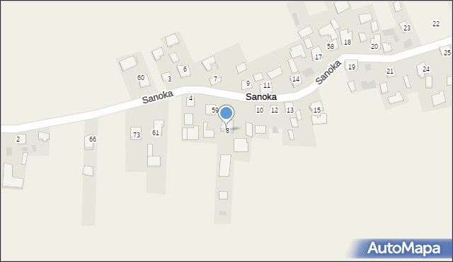 Sanoka, Sanoka, 8, mapa Sanoka