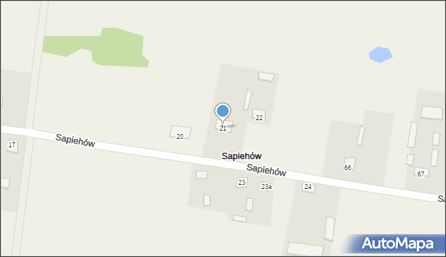 Sapiehów, Sapiehów, 21, mapa Sapiehów