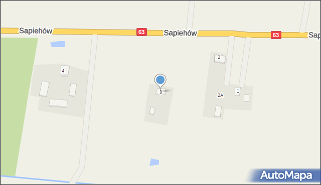 Sapiehów, Sapiehów, 3, mapa Sapiehów