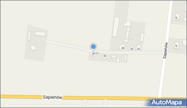 Sapiehów, Sapiehów, 37, mapa Sapiehów