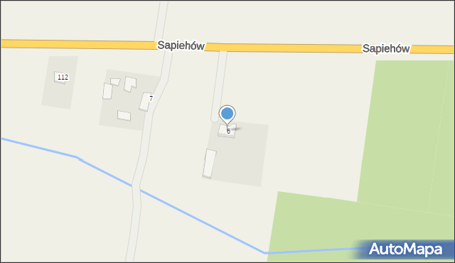 Sapiehów, Sapiehów, 6, mapa Sapiehów