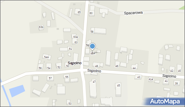 Sąpolno, Sąpolno, 48A, mapa Sąpolno