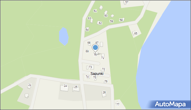 Sapunki, Sapunki, 70, mapa Sapunki