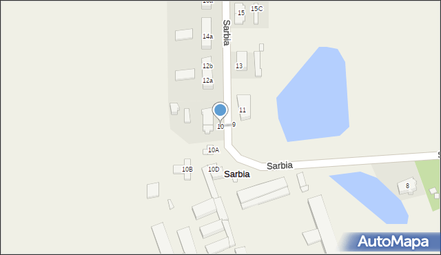 Sarbia, Sarbia, 10, mapa Sarbia