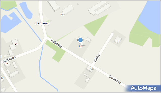 Sarbiewo, Sarbiewo, 61, mapa Sarbiewo
