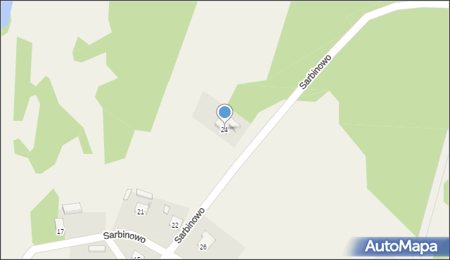 Sarbinowo, Sarbinowo, 24, mapa Sarbinowo