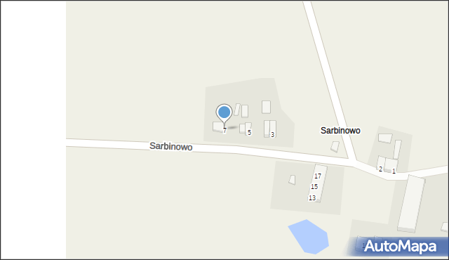 Sarbinowo, Sarbinowo, 7, mapa Sarbinowo