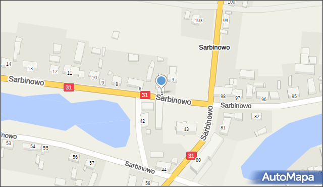 Sarbinowo, Sarbinowo, 4, mapa Sarbinowo