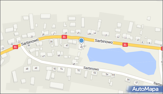 Sarbinowo, Sarbinowo, 41, mapa Sarbinowo