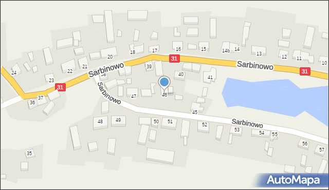 Sarbinowo, Sarbinowo, 46, mapa Sarbinowo