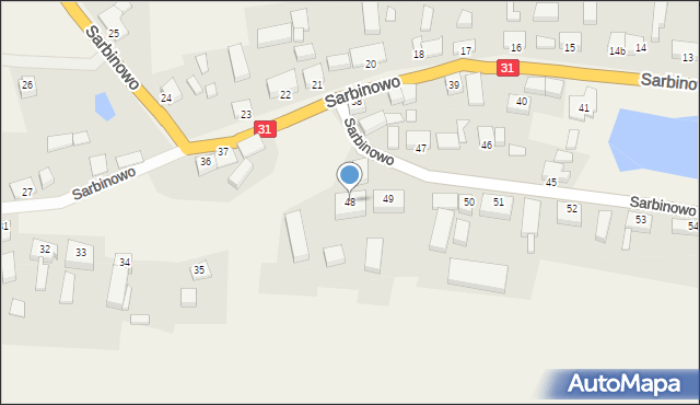 Sarbinowo, Sarbinowo, 48, mapa Sarbinowo