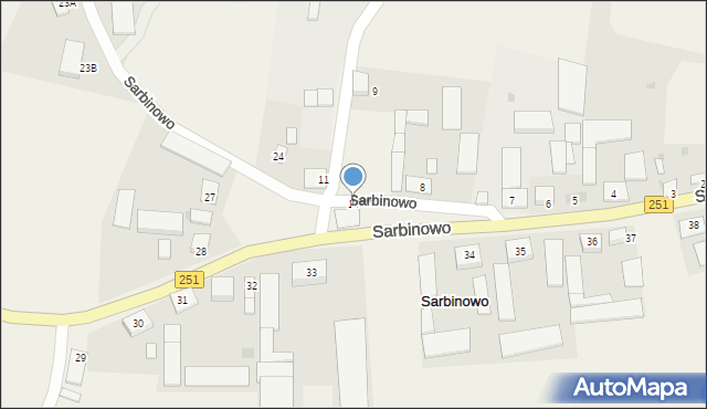 Sarbinowo, Sarbinowo, 10, mapa Sarbinowo