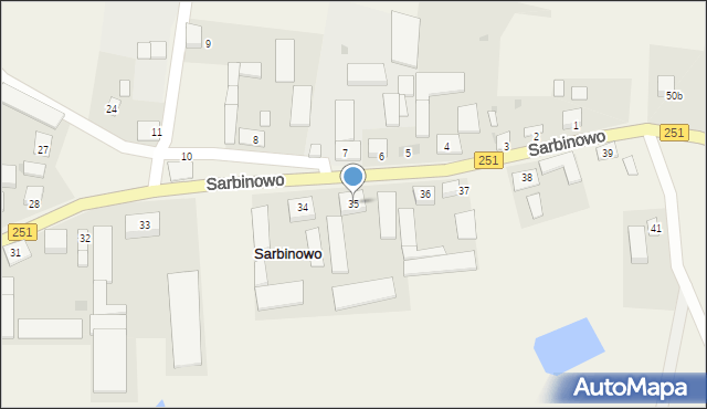 Sarbinowo, Sarbinowo, 35, mapa Sarbinowo