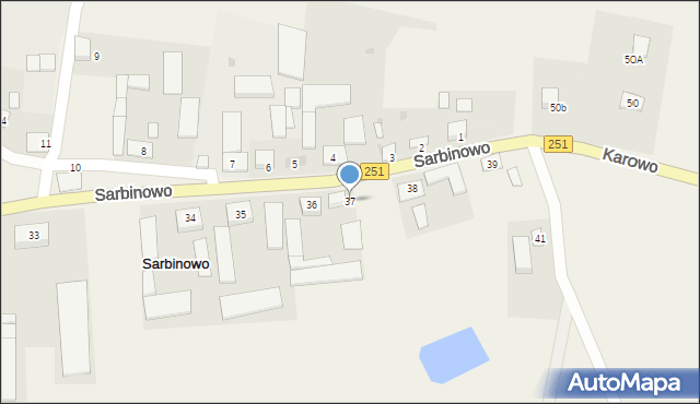 Sarbinowo, Sarbinowo, 37, mapa Sarbinowo