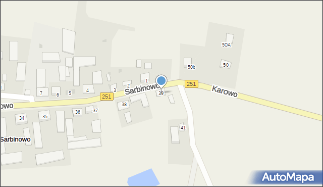 Sarbinowo, Sarbinowo, 39, mapa Sarbinowo