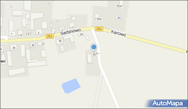 Sarbinowo, Sarbinowo, 41, mapa Sarbinowo