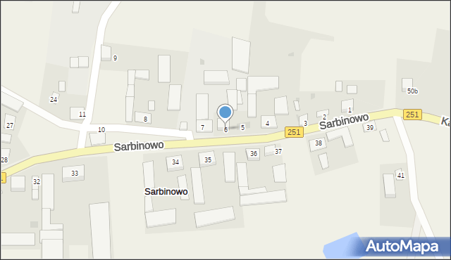 Sarbinowo, Sarbinowo, 6, mapa Sarbinowo