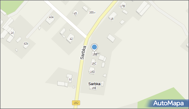 Sarbka, Sarbka, 16B, mapa Sarbka