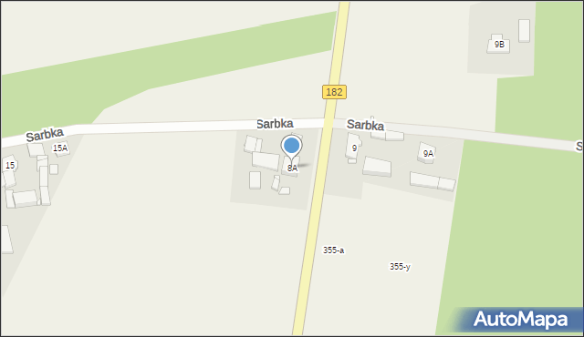 Sarbka, Sarbka, 8A, mapa Sarbka