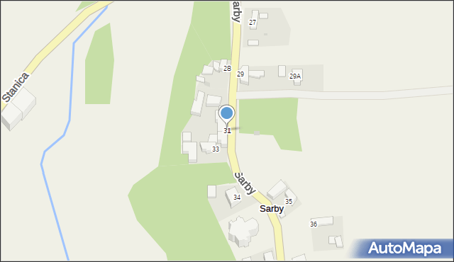 Sarby, Sarby, 31, mapa Sarby