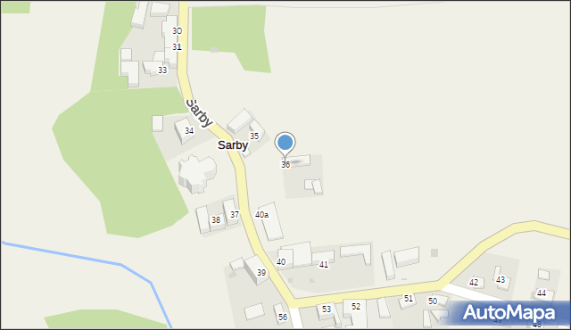 Sarby, Sarby, 36, mapa Sarby