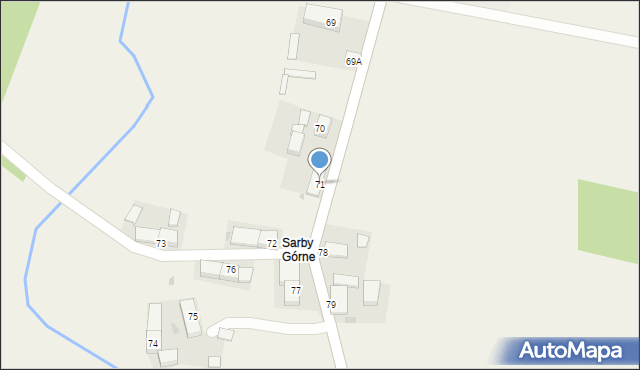 Sarby, Sarby, 71, mapa Sarby