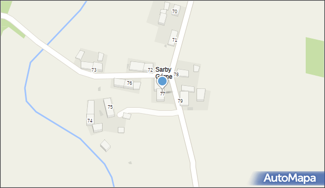 Sarby, Sarby, 77, mapa Sarby