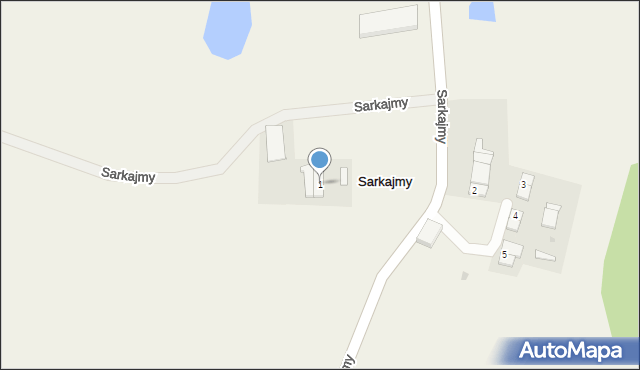 Sarkajmy, Sarkajmy, 1, mapa Sarkajmy