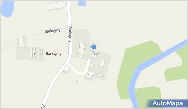 Sarkajmy, Sarkajmy, 3, mapa Sarkajmy