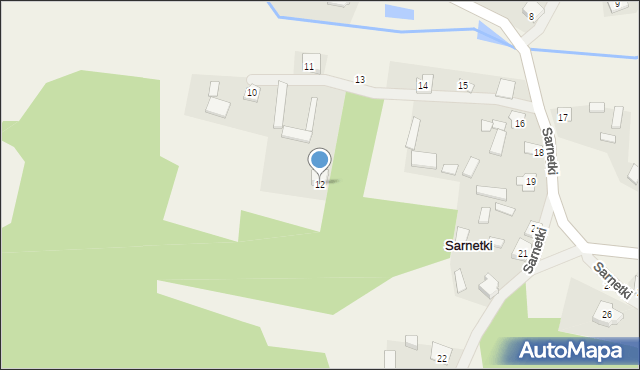 Sarnetki, Sarnetki, 12, mapa Sarnetki