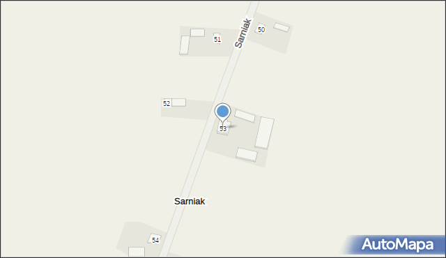 Sarniak, Sarniak, 53, mapa Sarniak