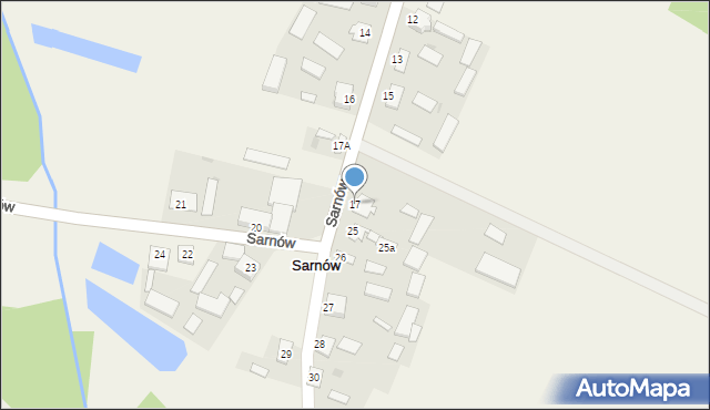 Sarnów, Sarnów, 17, mapa Sarnów