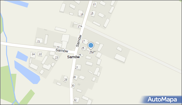 Sarnów, Sarnów, 25a, mapa Sarnów