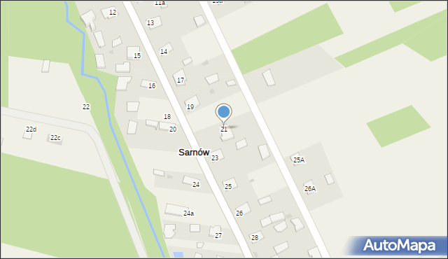 Sarnów, Sarnów, 21, mapa Sarnów