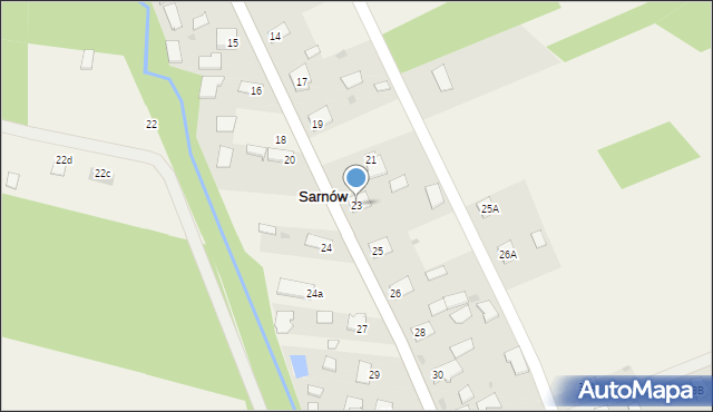 Sarnów, Sarnów, 23, mapa Sarnów