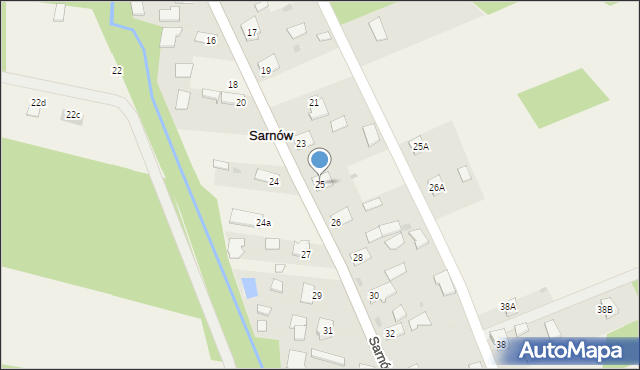 Sarnów, Sarnów, 25, mapa Sarnów