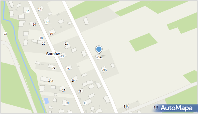 Sarnów, Sarnów, 25A, mapa Sarnów