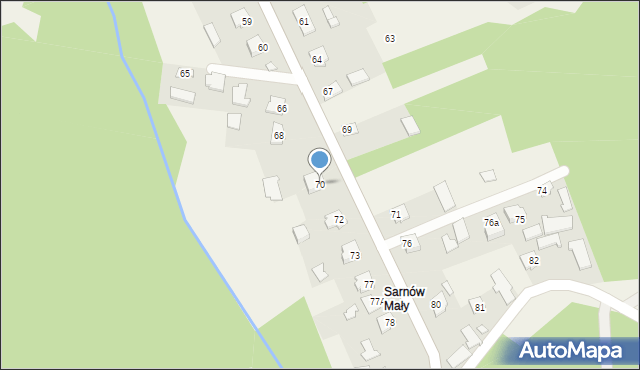 Sarnów, Sarnów, 70, mapa Sarnów