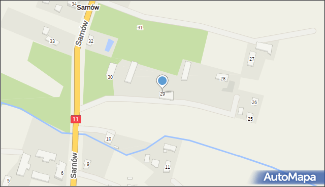 Sarnów, Sarnów, 29, mapa Sarnów