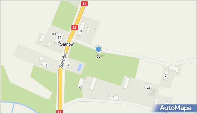 Sarnów, Sarnów, 31, mapa Sarnów