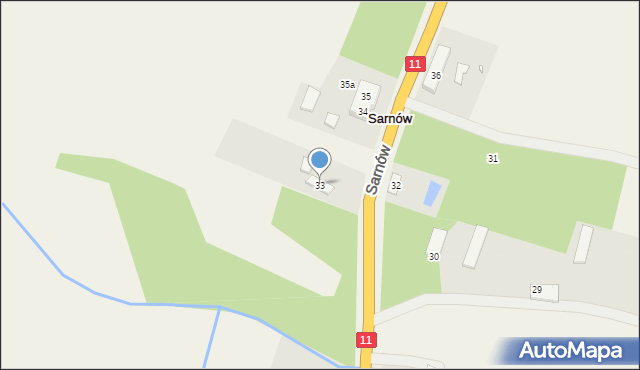 Sarnów, Sarnów, 33, mapa Sarnów